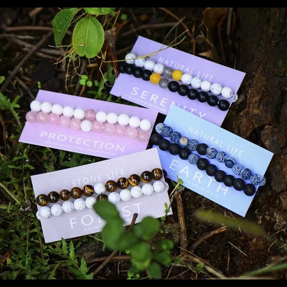 Natural Chakra Serenity Bead Bracelets for Men and Women Strand Bracelet - Picture 5 of 5